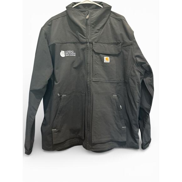 Carhartt Jacket Mens Size XL Super Dux Relaxed Fit Rain Defender Zipper Black - Picture 2 of 9